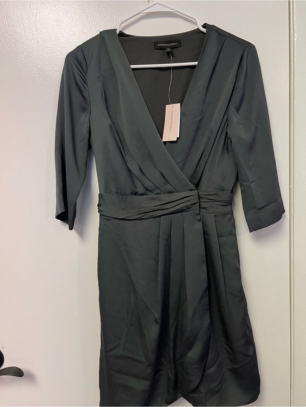 Banana Republic Forest Green Wrap Dress